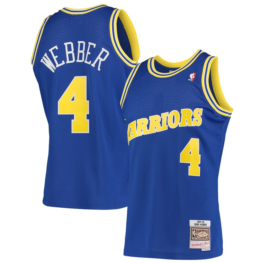 Chris Webber Golden State Warriors Mitchell & Ness Hardwood Classics 1993-94 Swingman Jersey – Royal