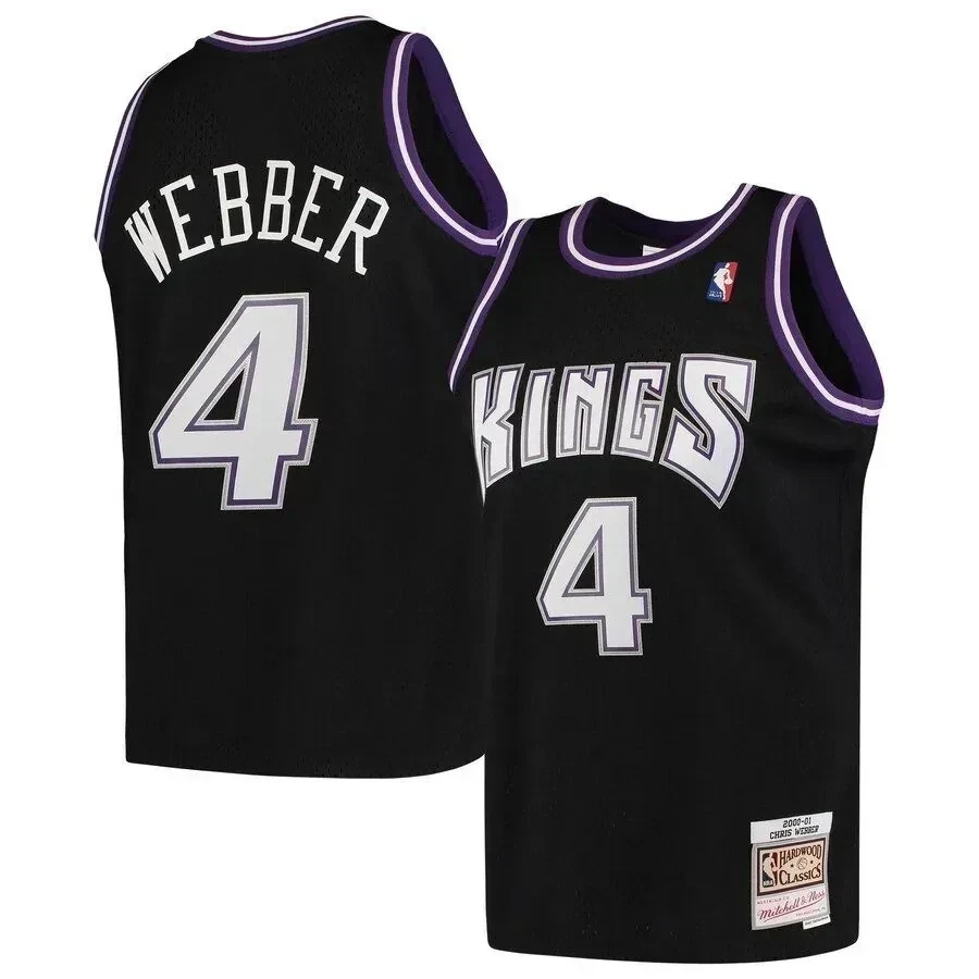 Chris Webber Sacramento Kings Mitchell & Ness Hardwood Classics 2000-01 Swingman Jersey - Black - JS306 