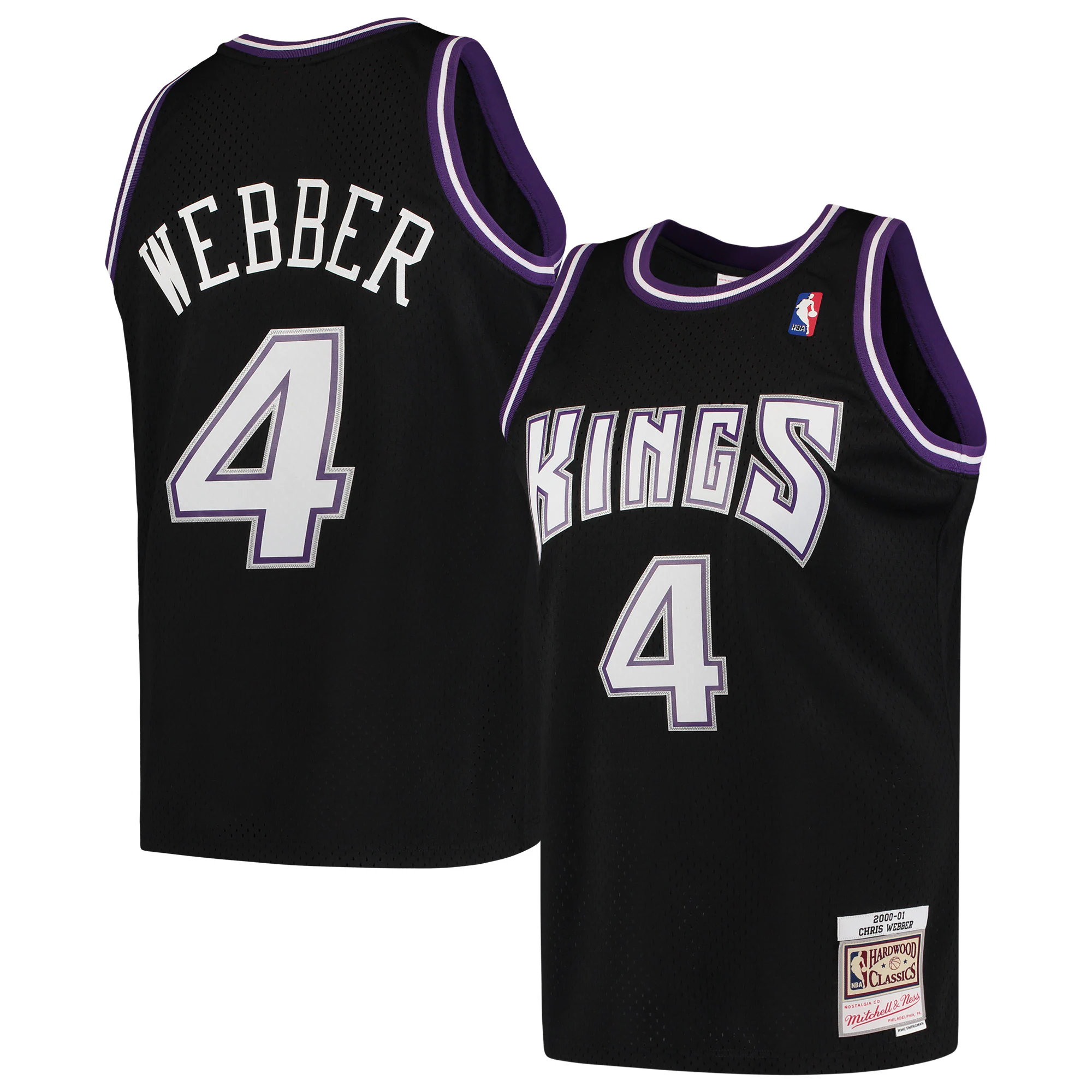 Chris Webber Sacramento Kings Mitchell & Ness Hardwood Classics 2000-01 Swingman Jersey – Black – Jsfangear Jersey Store