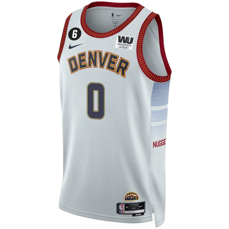 Alternative view of Christian Braun 0 Denver Nuggets Final Champions 2023 Swingman Jersey - White - JS445 