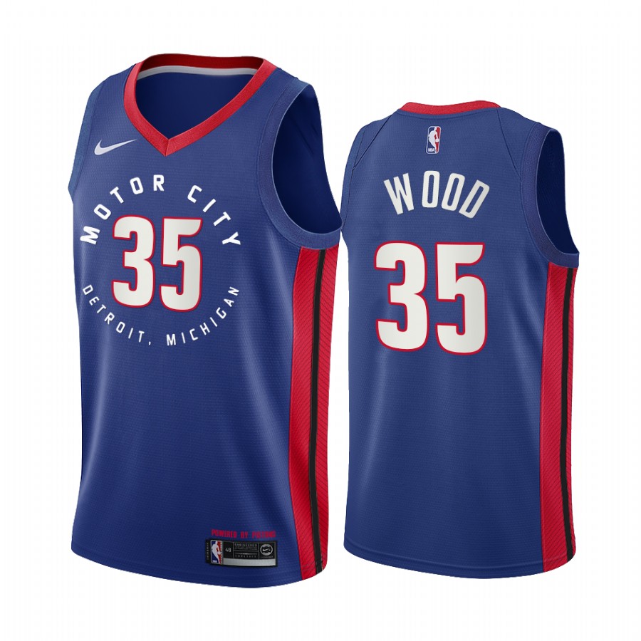 Christian Wood Detroit Pistons Navy Motor City Edition 2020-21 Jersey