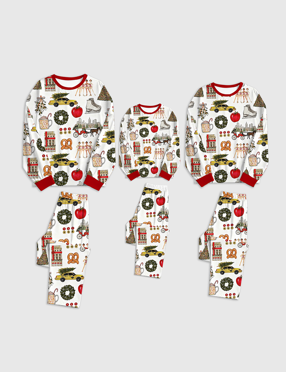 Christmas In New York Family Pajama Sets