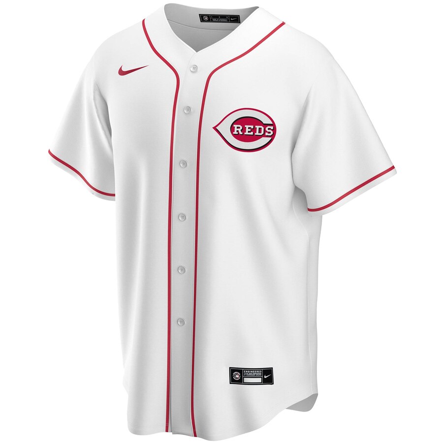 Alternative view of Cincinnati Reds Home 2020 Replica Team Jersey ÃƒÂ¢Ã¢â€šÂ¬Ã¢â‚¬Å“ White