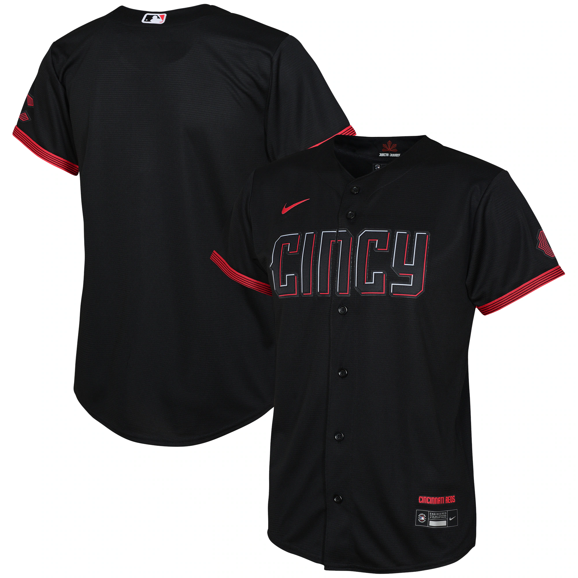 Cincinnati Reds Preschool 2023 City Connect Replica Jersey - Black