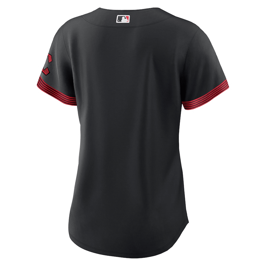 Alternative view of Cincinnati Reds Women 2023 City Connect Jersey - Black
