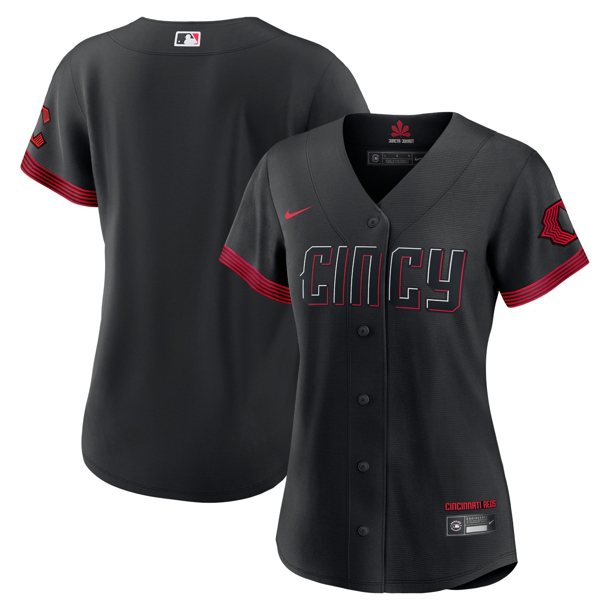 Cincinnati Reds Women's 2023 City Connect Replica Jersey - Black