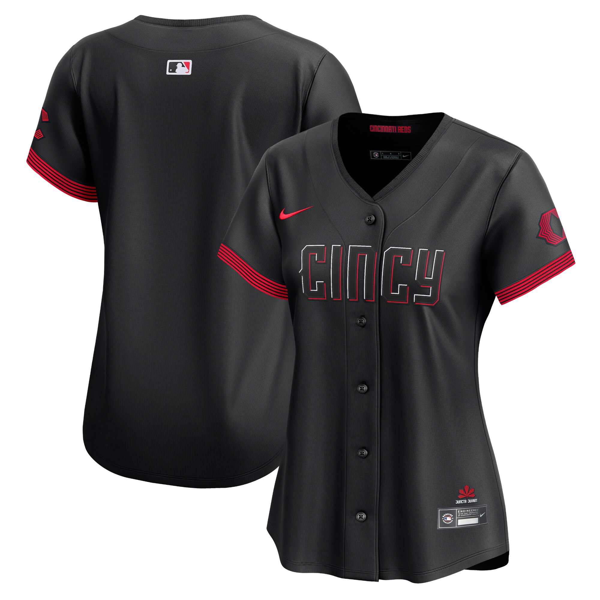 Cincinnati Reds Women's City Connect Limited Jersey - Black