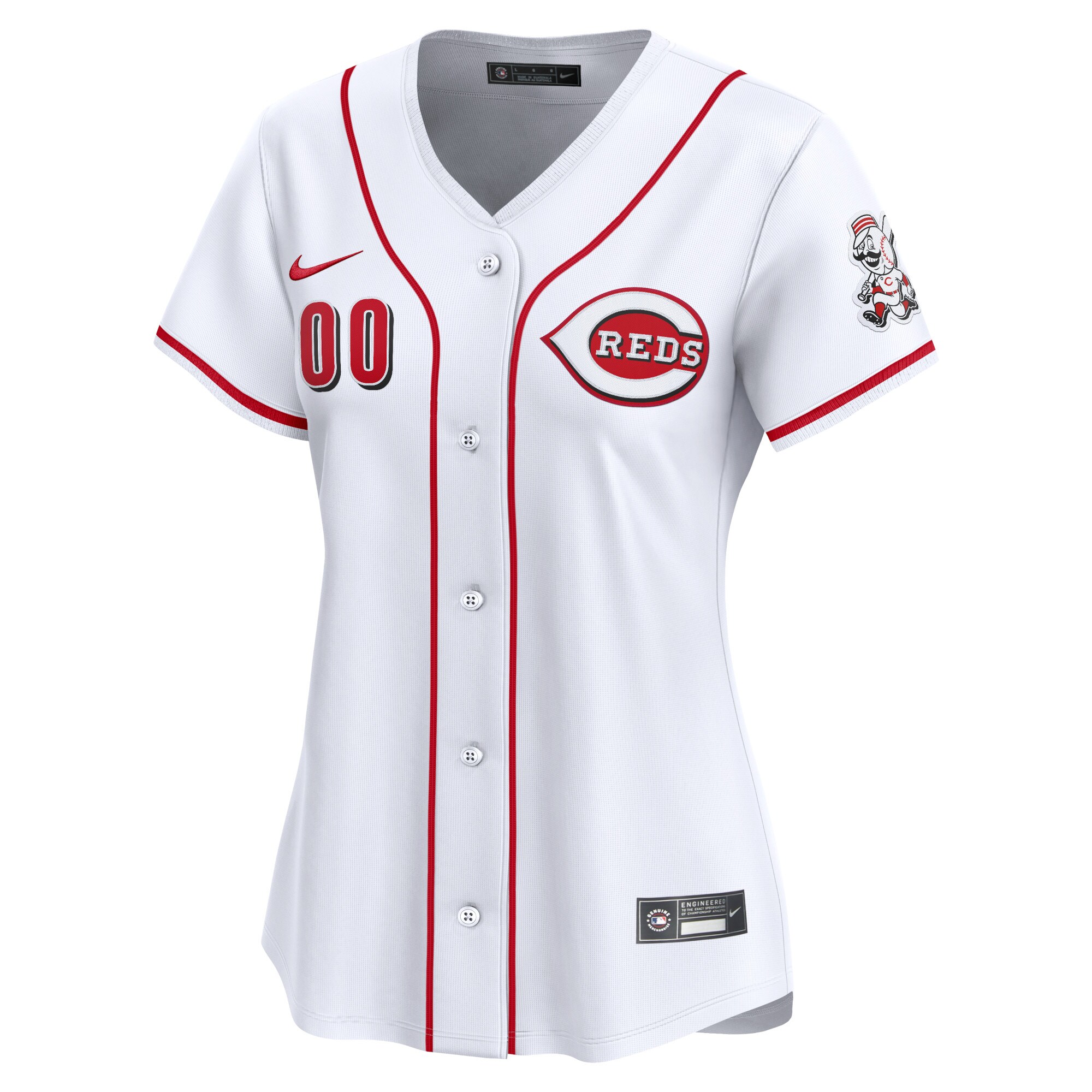 Alternative view of Cincinnati Reds Women's Home Limited Custom Jersey - White