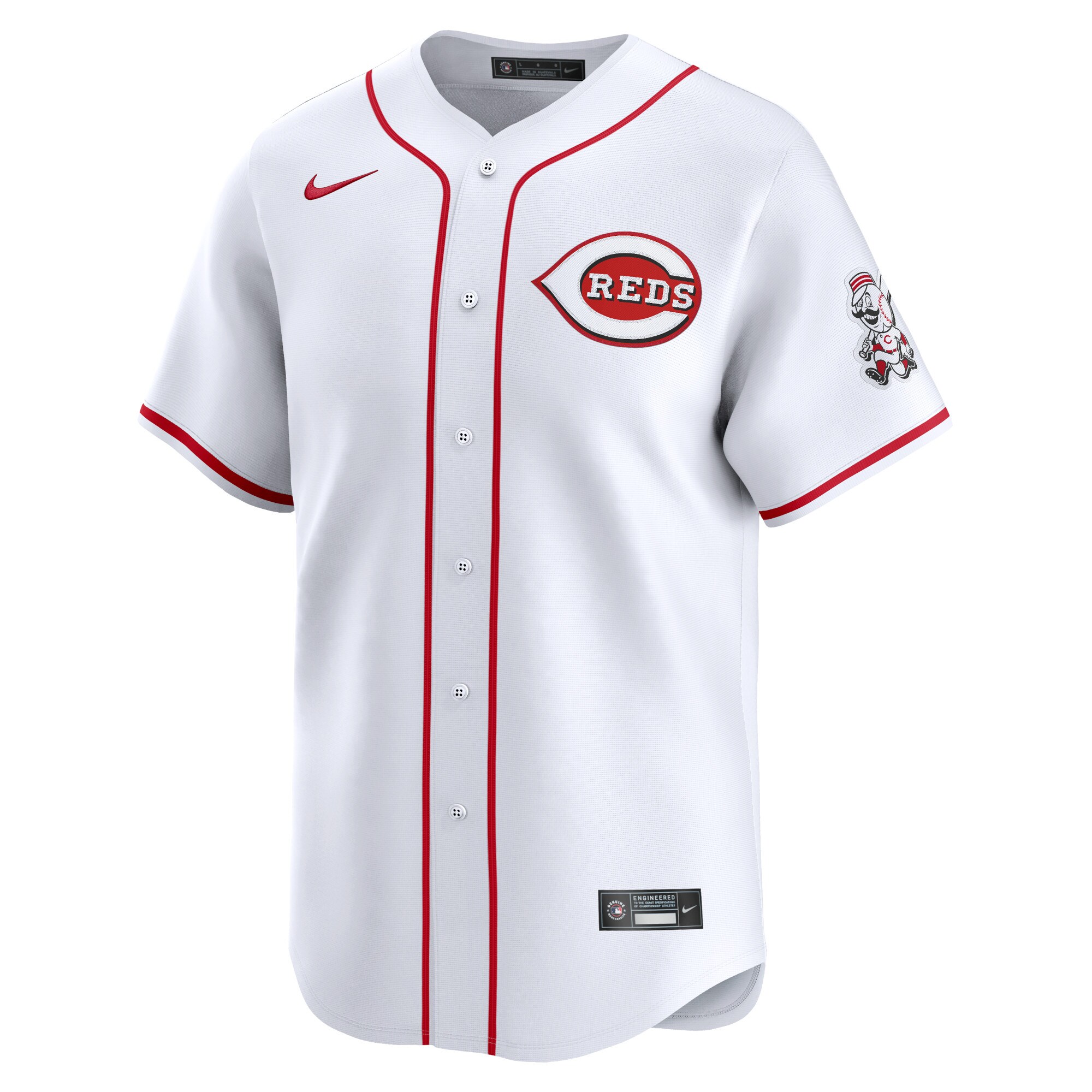 Alternative view of Cincinnati Reds Youth Home Limited Jersey - White