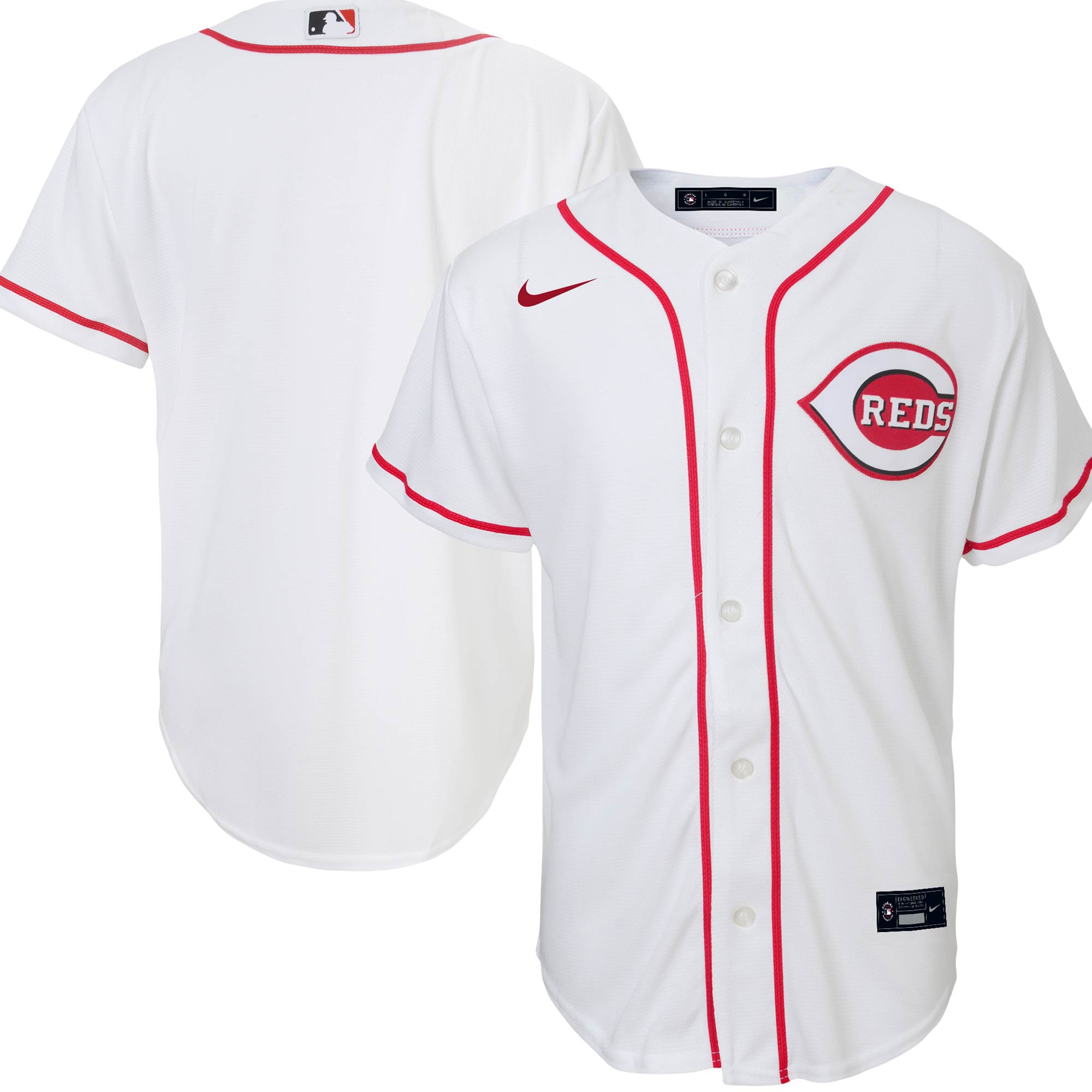 Cincinnati Reds Youth Home Replica Team Jersey - White