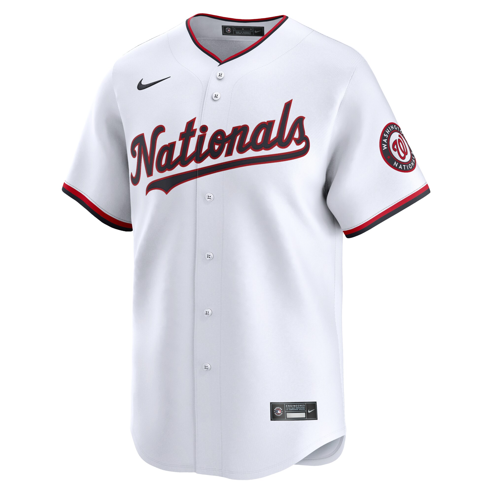 Alternative view of Cj Abrams Washington Nationals Home Limited Player Jersey - White