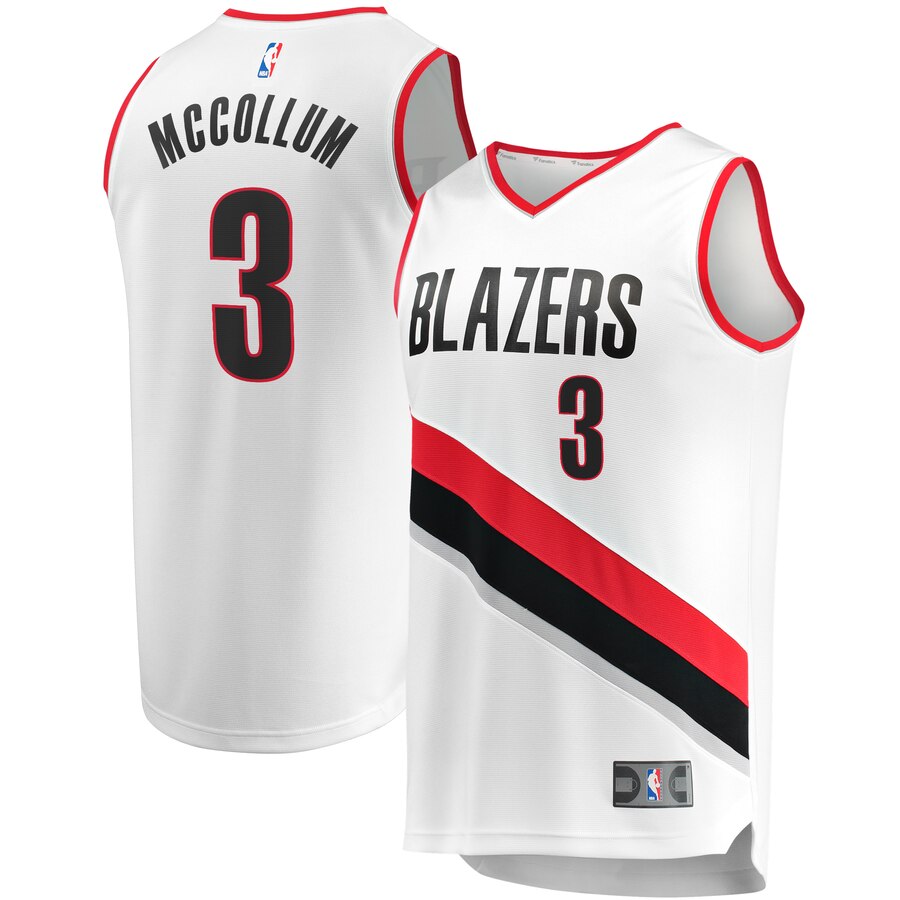 C.j. Mccollum Portland Trail Blazers Fanatics Branded Youth Fast Break Player Jersey - Association Edition - White