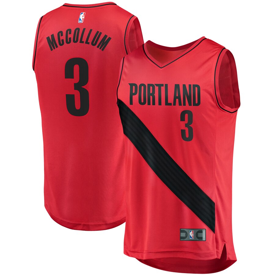 C.j. Mccollum Portland Trail Blazers Fanatics Branded Youth Fast Break Player Jersey - Statement Edition - Red