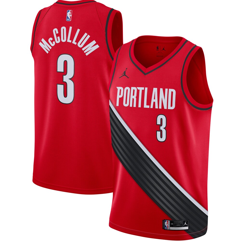 C.j. Mccollum Portland Trail Blazers Jordan Brand 2020/21 Swingman Jersey - Statement Edition - Red