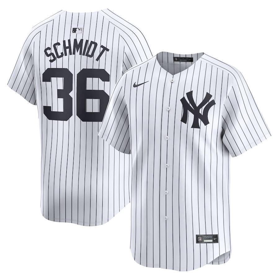Clarke Schmidt 36 New York Yankees Home Limited Men Jersey - White 