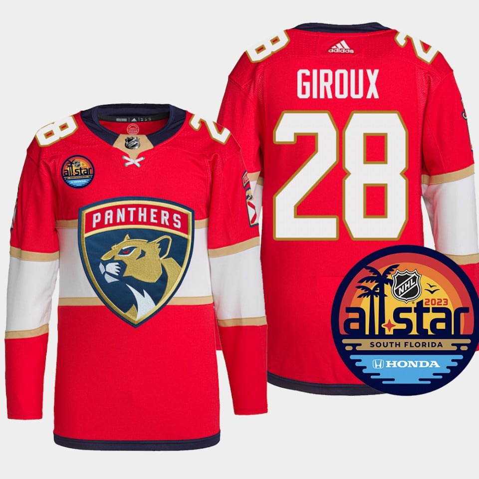 Claude Giroux 28 Florida Panthers Red Jersey 2023 All-Star - JS542 