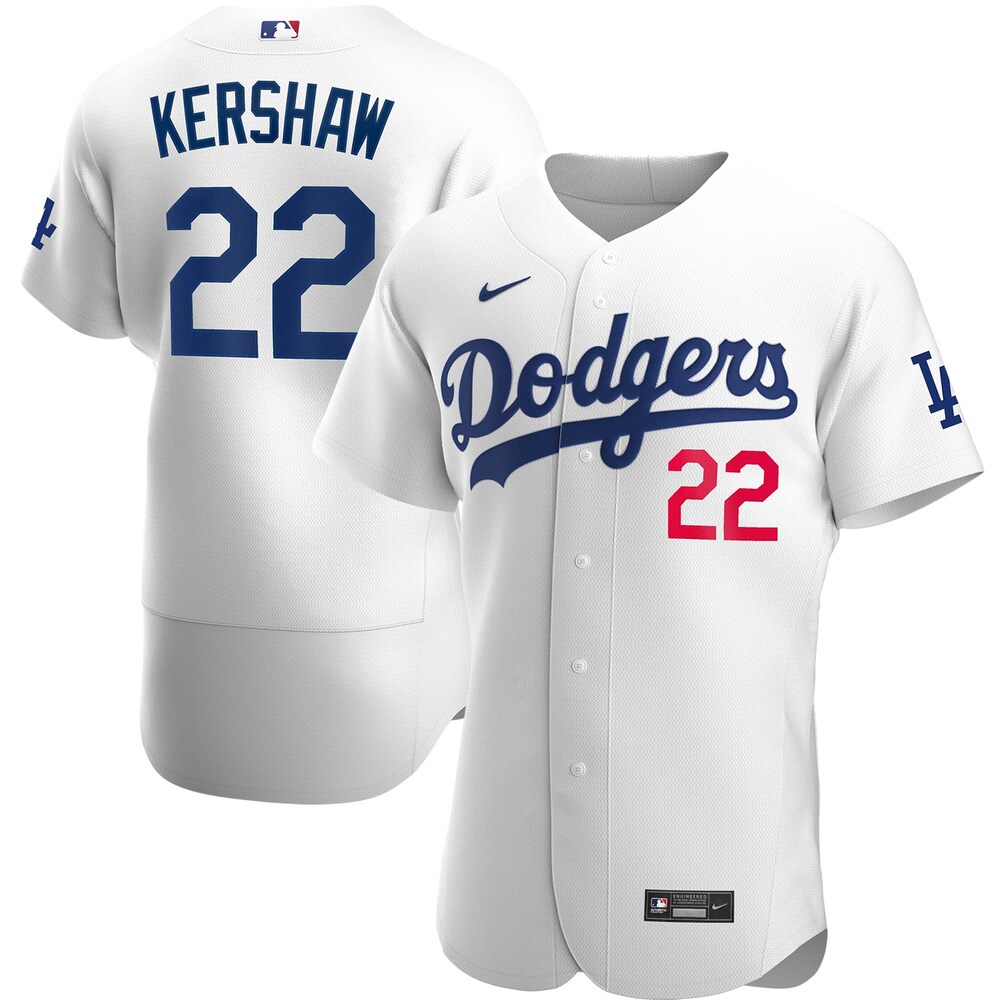 Clayton Kershaw Los Angeles Dodgers Home 2020 Player Jersey - White