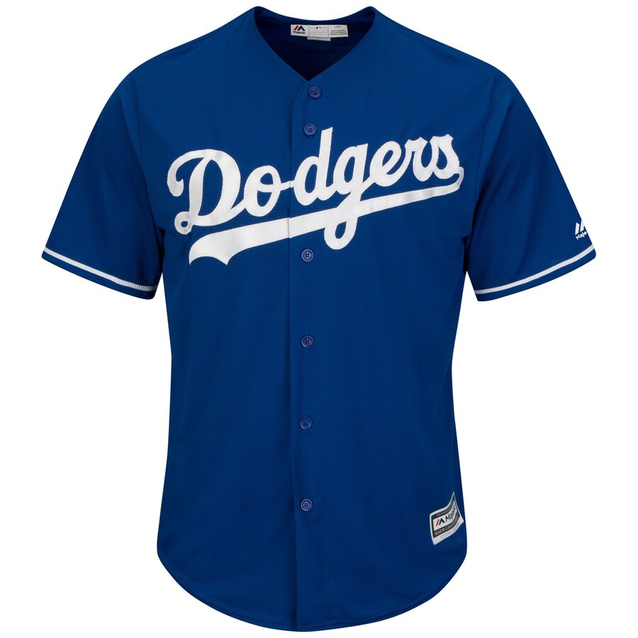 Alternative view of Clayton Kershaw Los Angeles Dodgers Majestic Big And Tall Alternate Cool Base Replica Player Jersey - Royal