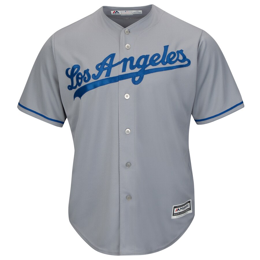 Alternative view of Clayton Kershaw Los Angeles Dodgers Majestic Cool Base Player Jersey - Gray