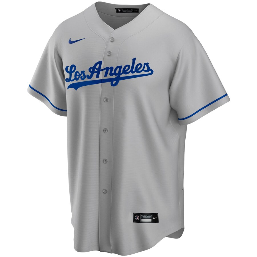 Alternative view of Clayton Kershaw Los Angeles Dodgers Road 2020 Replica Player Jersey ÃƒÂ¢Ã¢â€šÂ¬Ã¢â‚¬Å“ Gray