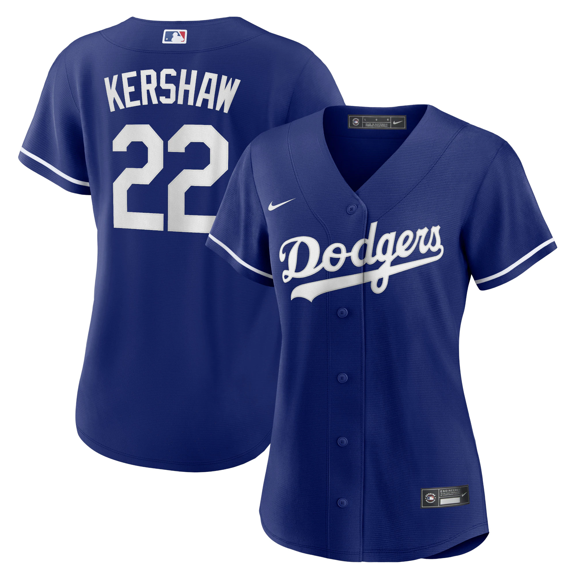 Clayton Kershaw Los Angeles Dodgers Women’s Replica Player Jersey – Royal
