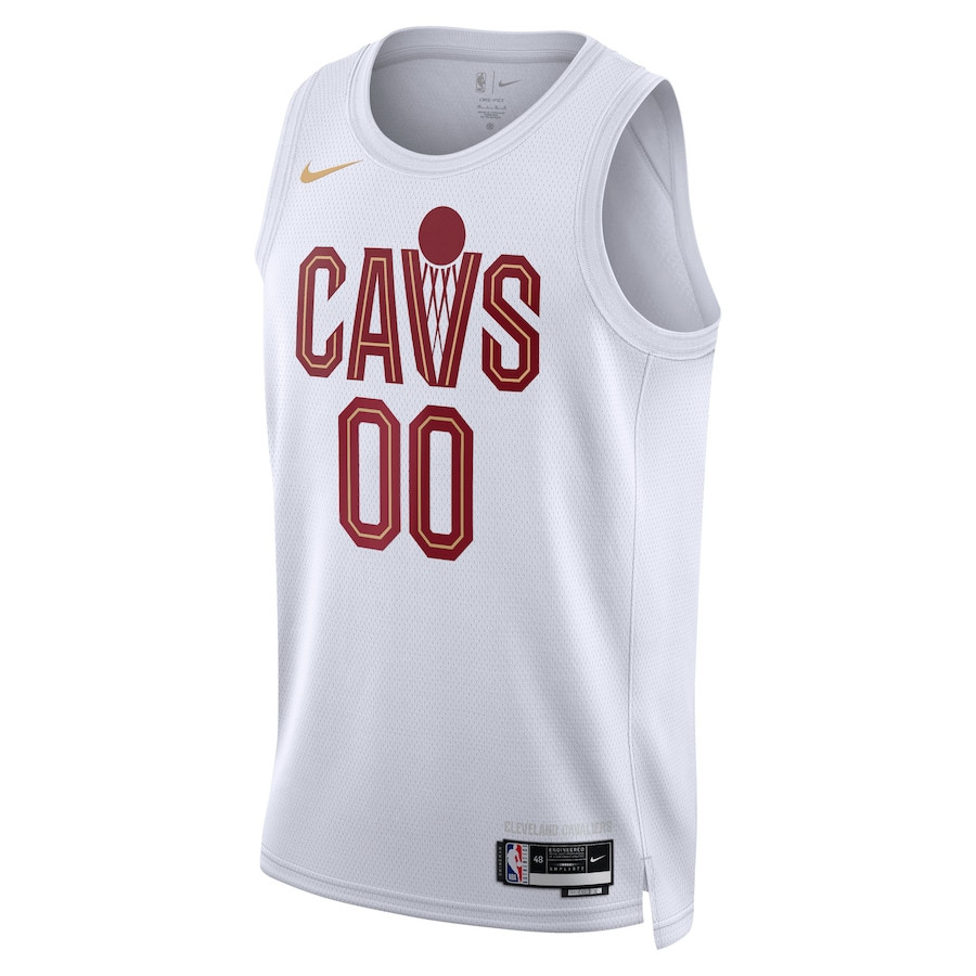 Alternative view of Cleveland Cavaliers 2023/24 Association Swingman Custom Men Jersey - White - JS712