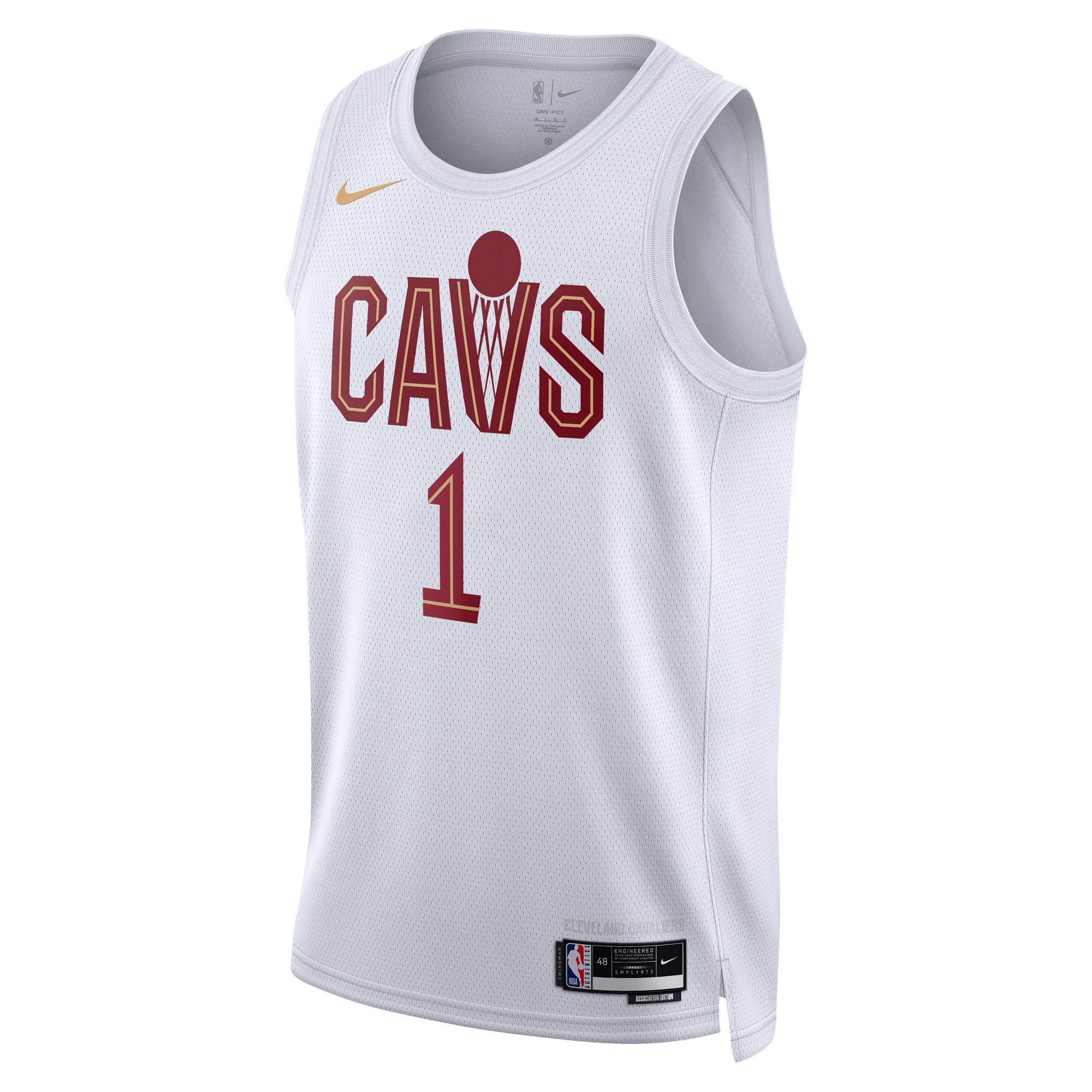 Alternative view of Cleveland Cavaliers Association Edition Swingman Jersey - White - Max Strus - Unisex - JS620