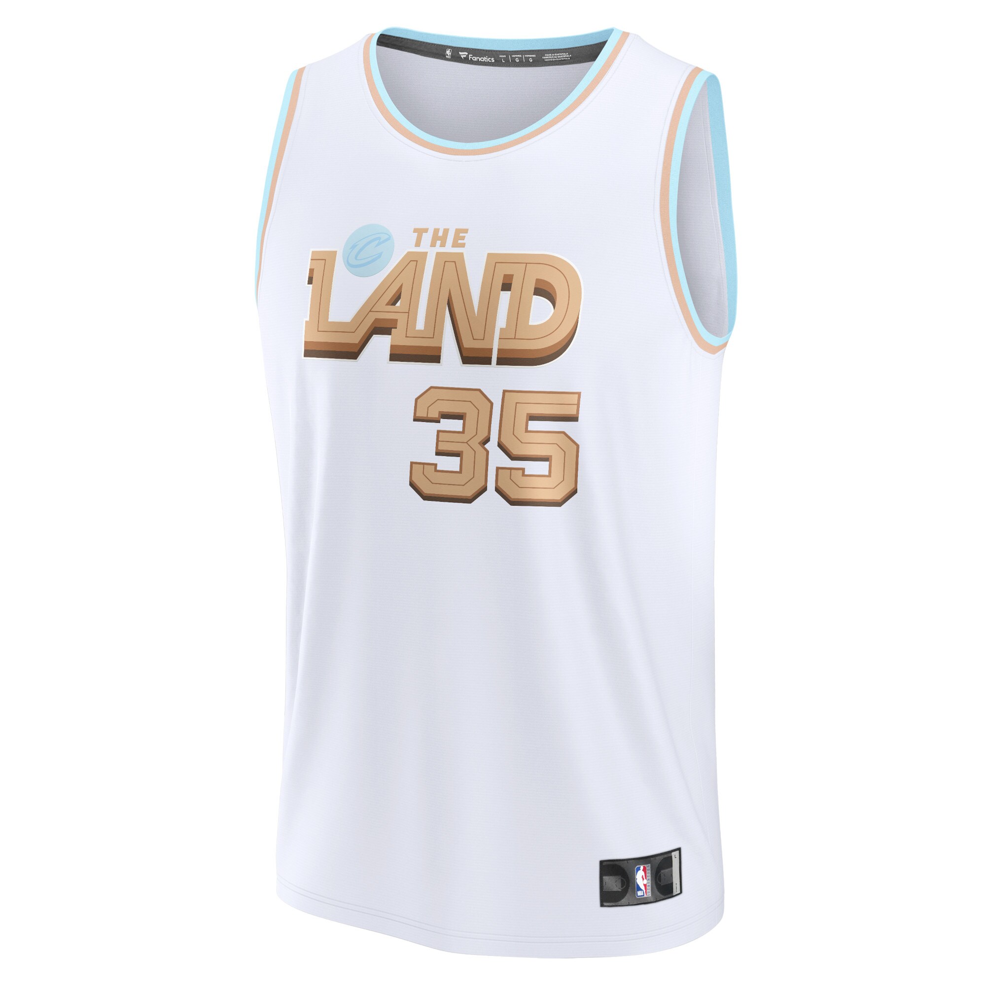 Alternative view of Cleveland Cavaliers Fanatics Branded 2022/23 Fastbreak Jersey - City Edition - White
