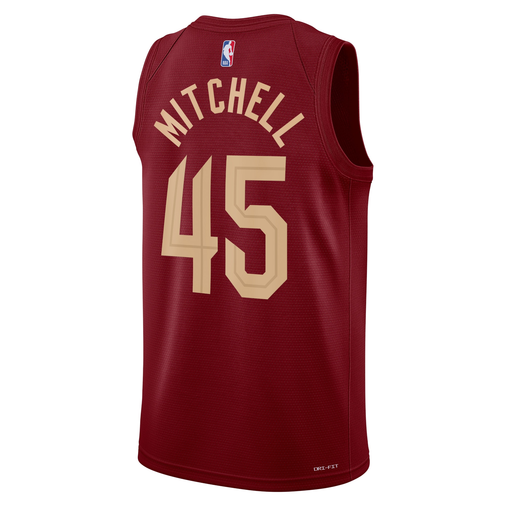Alternative view of Cleveland Cavaliers Icon Edition Swingman Jersey - Maroon - Donovan Mitchell - Unisex - JS851