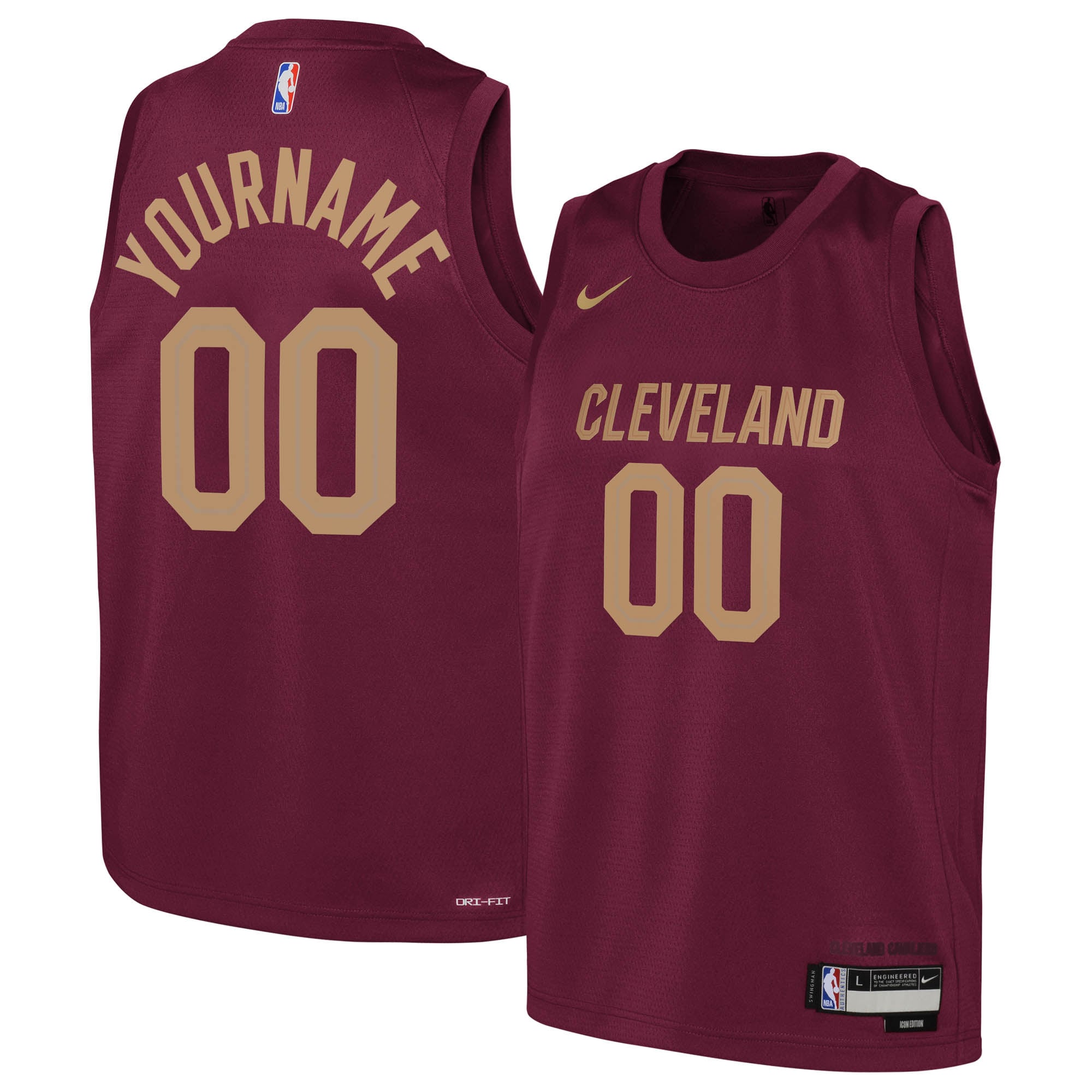 Cleveland Cavaliers Icon Swingman Jersey - Custom - Youth - JS770