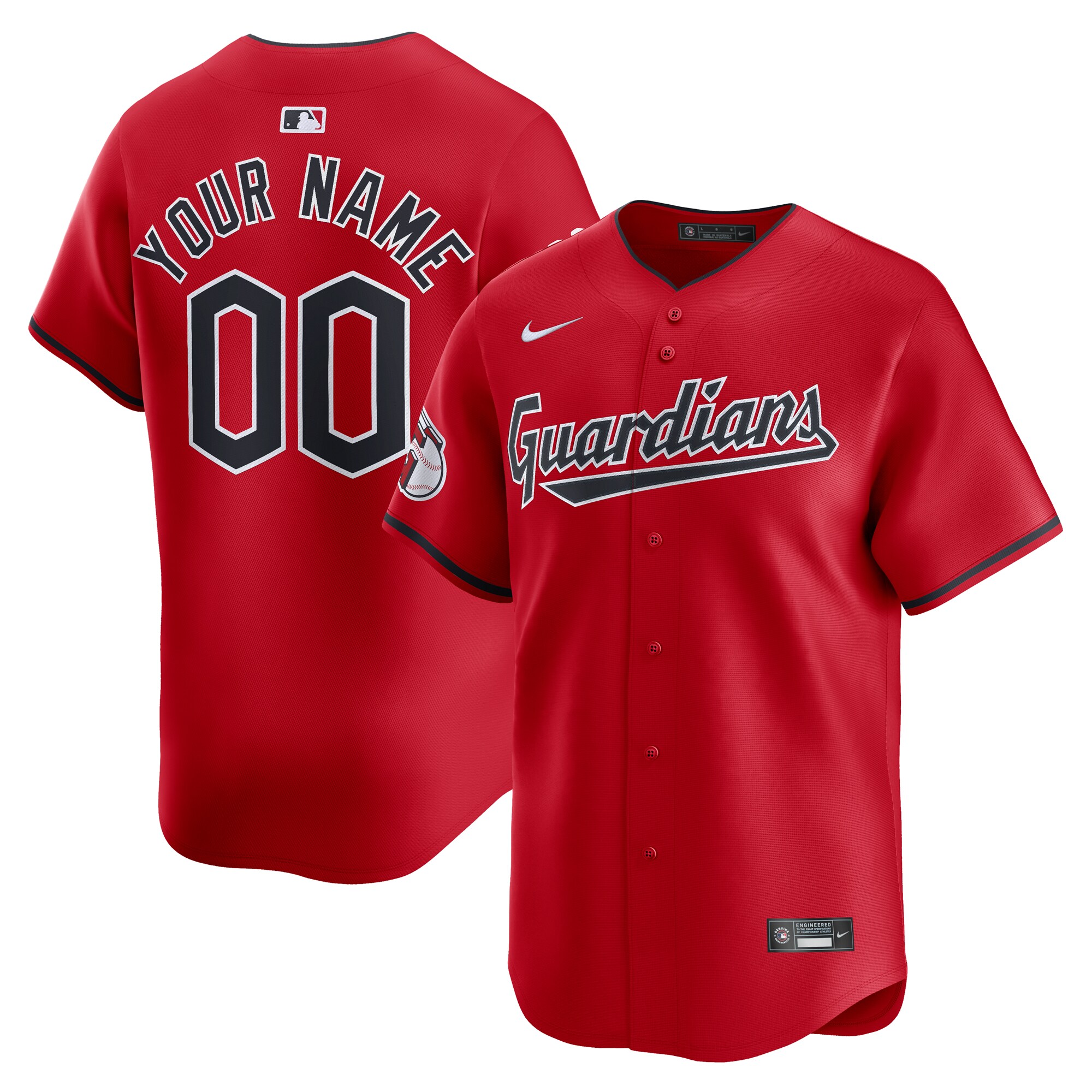 Cleveland Guardians Alternate Limited Custom JerseyÃƒâ€šÃ‚Â ÃƒÂ¢Ã¢â€šÂ¬Ã¢â‚¬Å“ Red