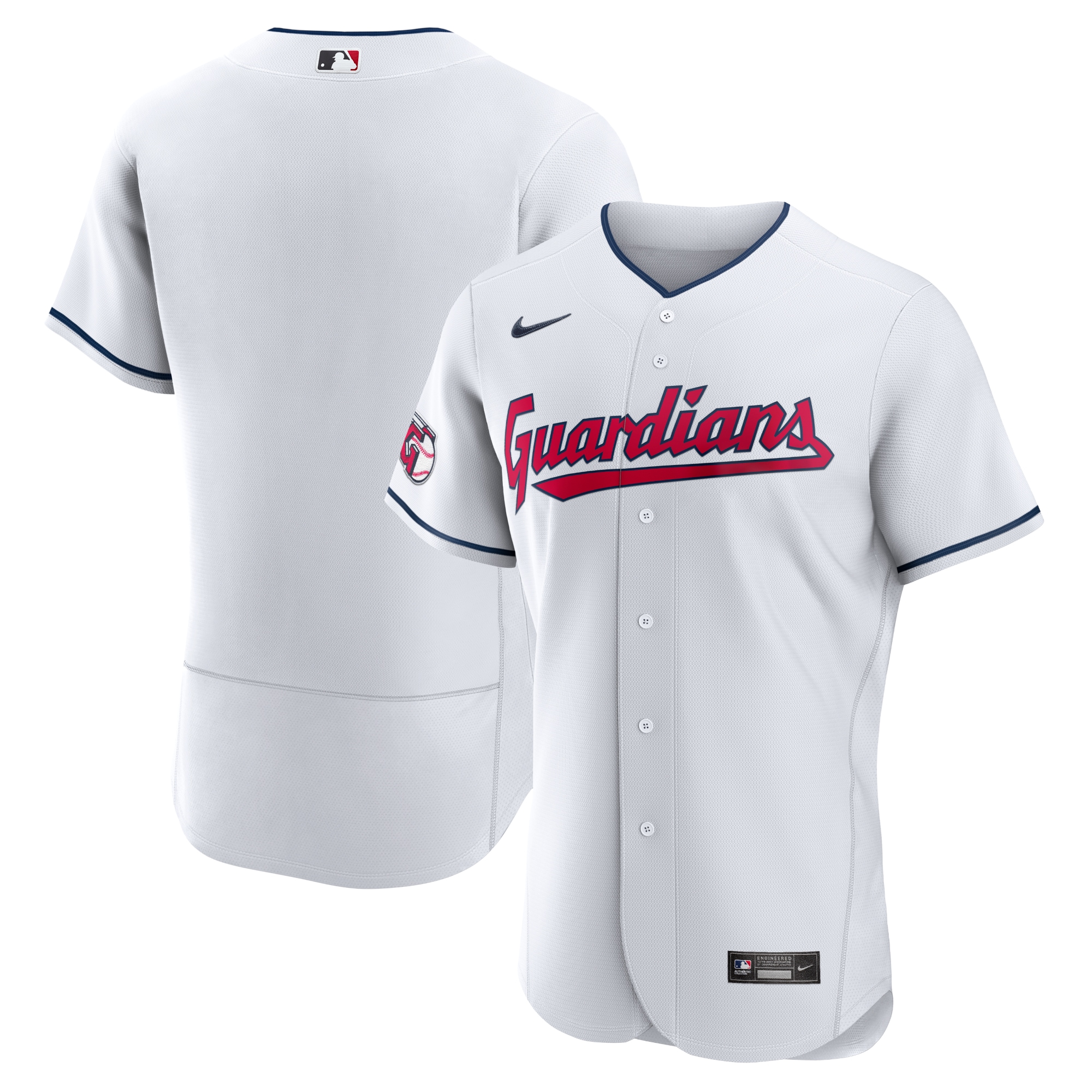Cleveland Guardians Home Authentic Team Jersey – White