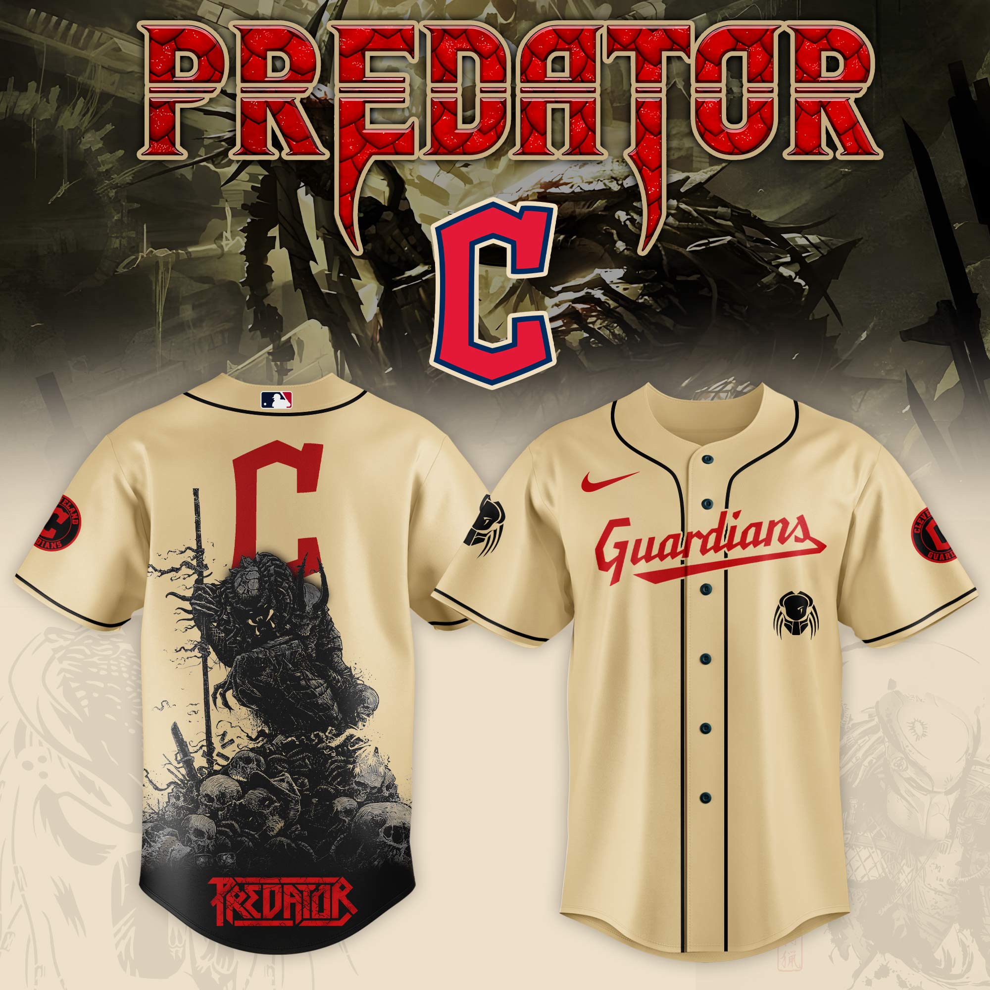 Cleveland Guardians Mlb X Predator Baseball Jersey
