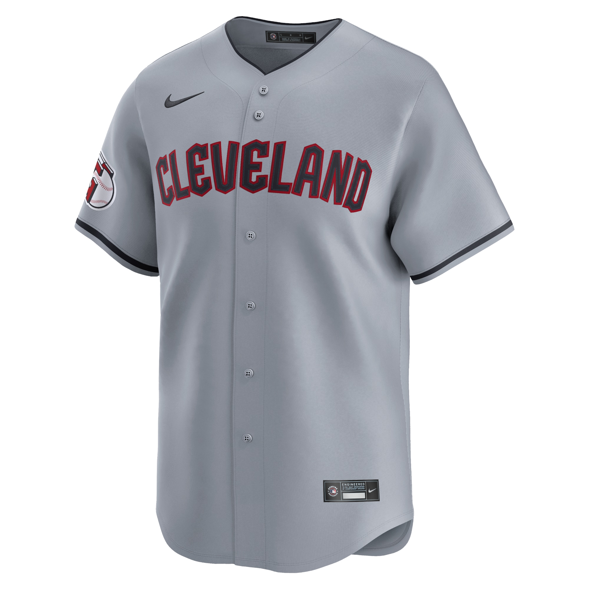 Alternative view of Cleveland Guardians Road Limited Jersey - Gray