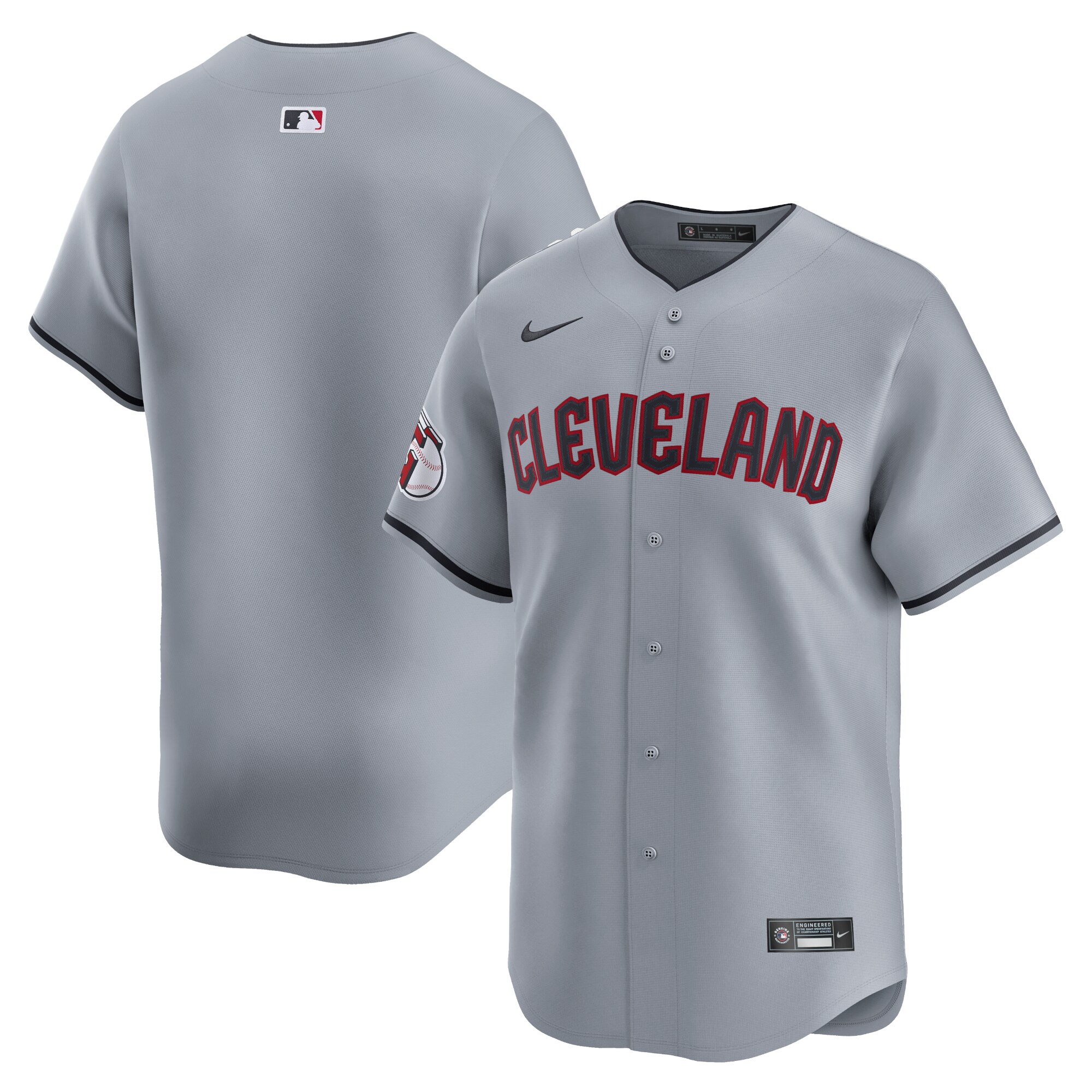 Cleveland Guardians Road Limited Jersey - Gray