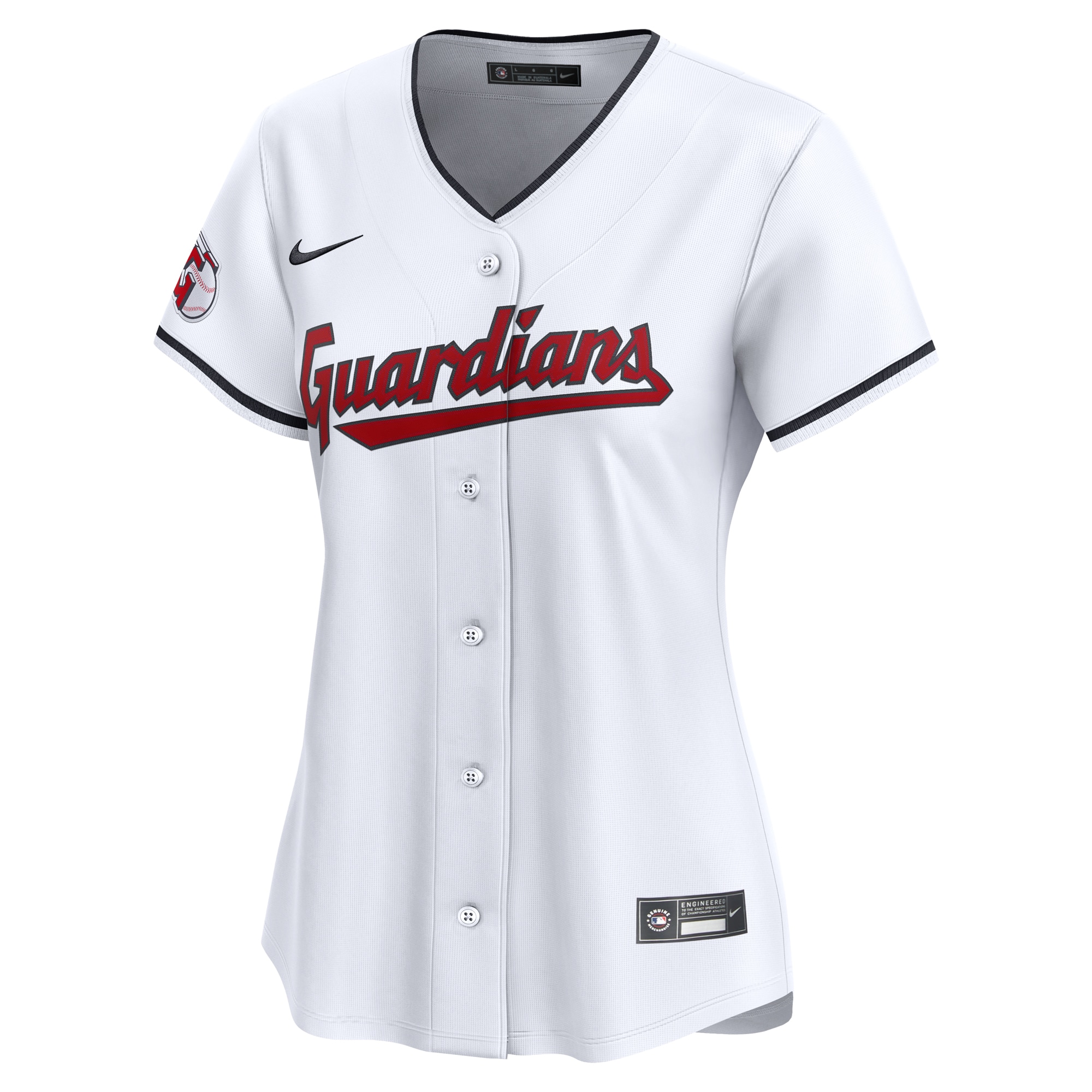 Alternative view of Cleveland Guardians Women's #1 Mom Home Limited Jersey - White