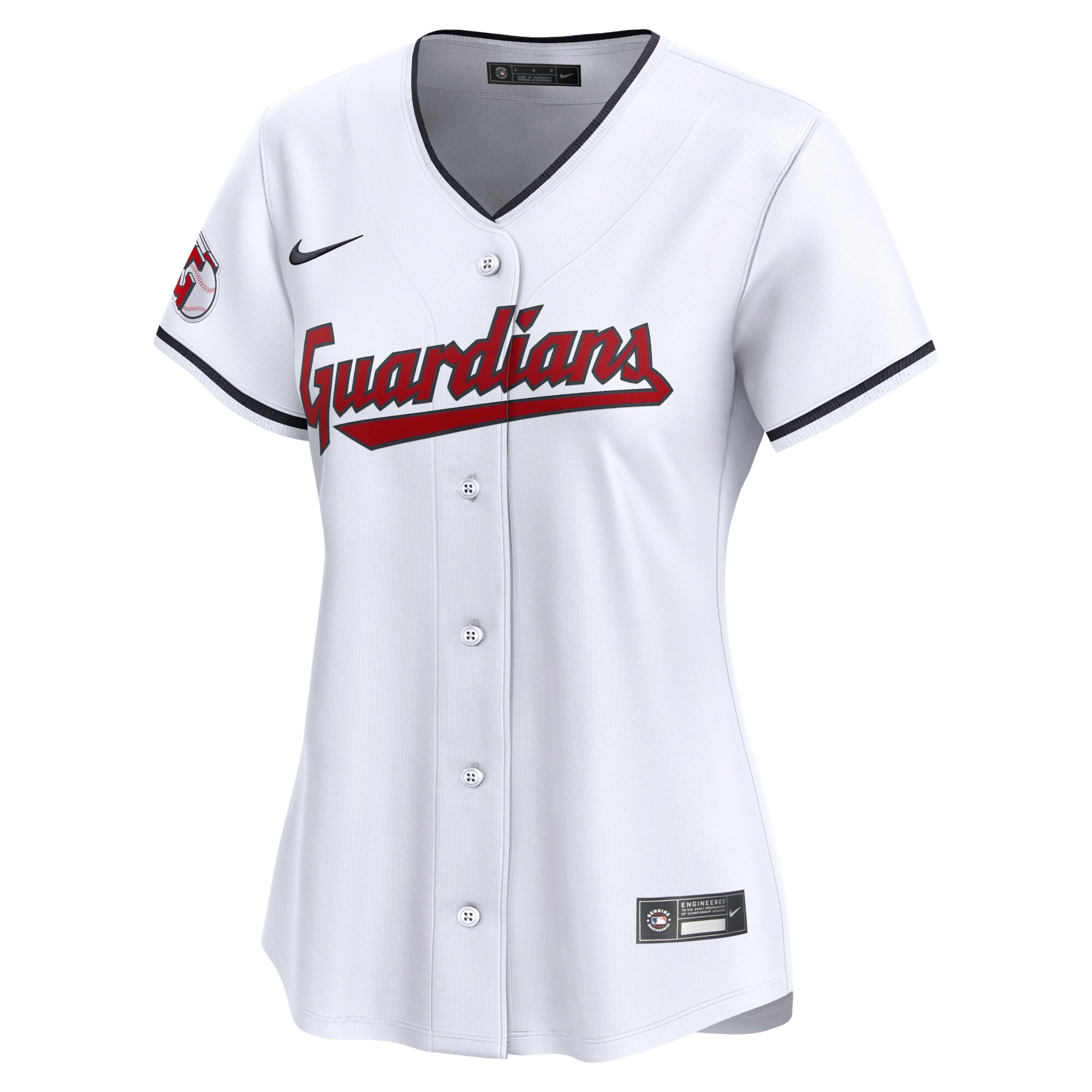 Alternative view of Cleveland Guardians Women's 2024 Jackie Robinson Day Home Limited JerseyÃƒâ€šÃ‚Â ÃƒÂ¢Ã¢â€šÂ¬Ã¢â‚¬Å“ White