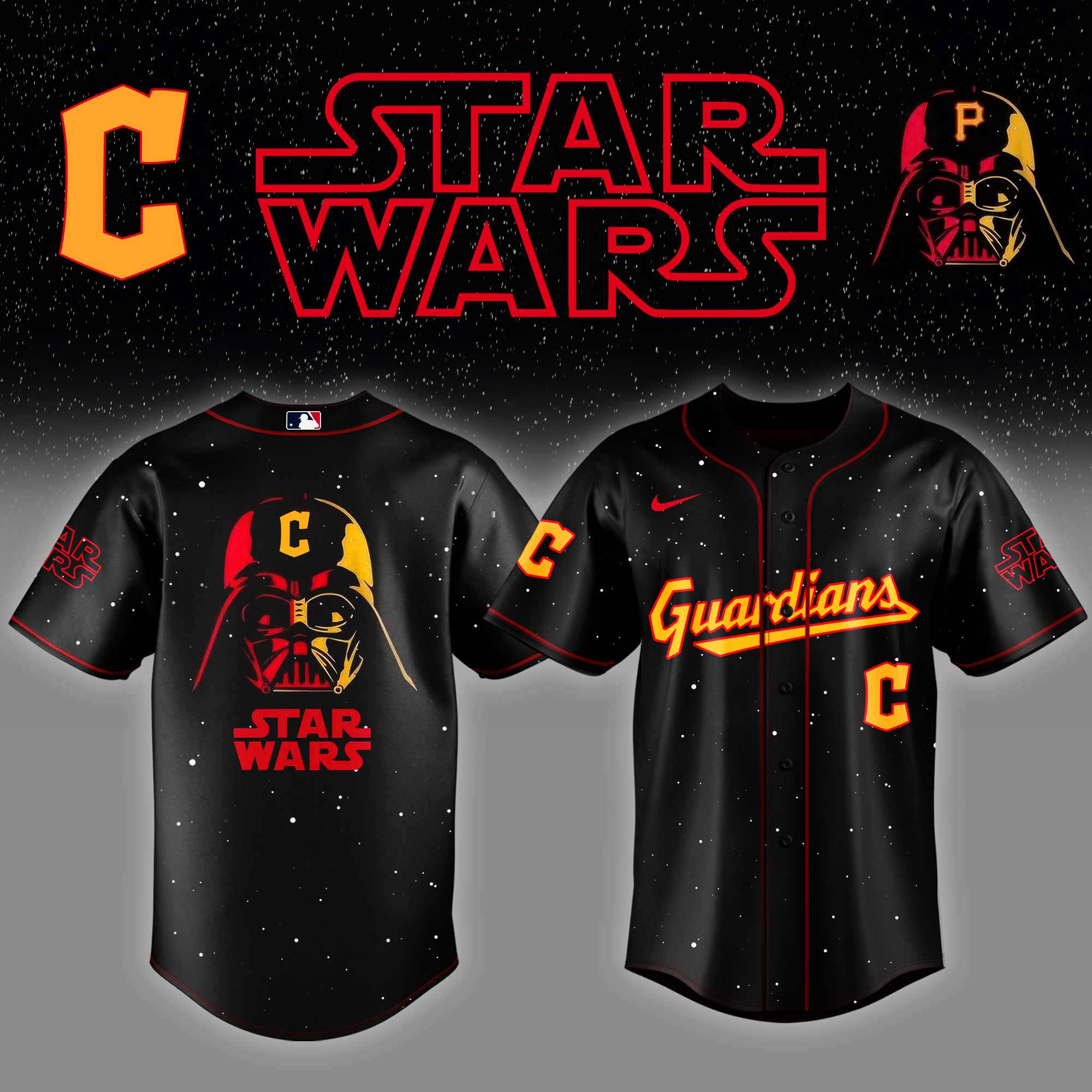 Cleveland Guardians X Star Wars Night Baseball Jersey