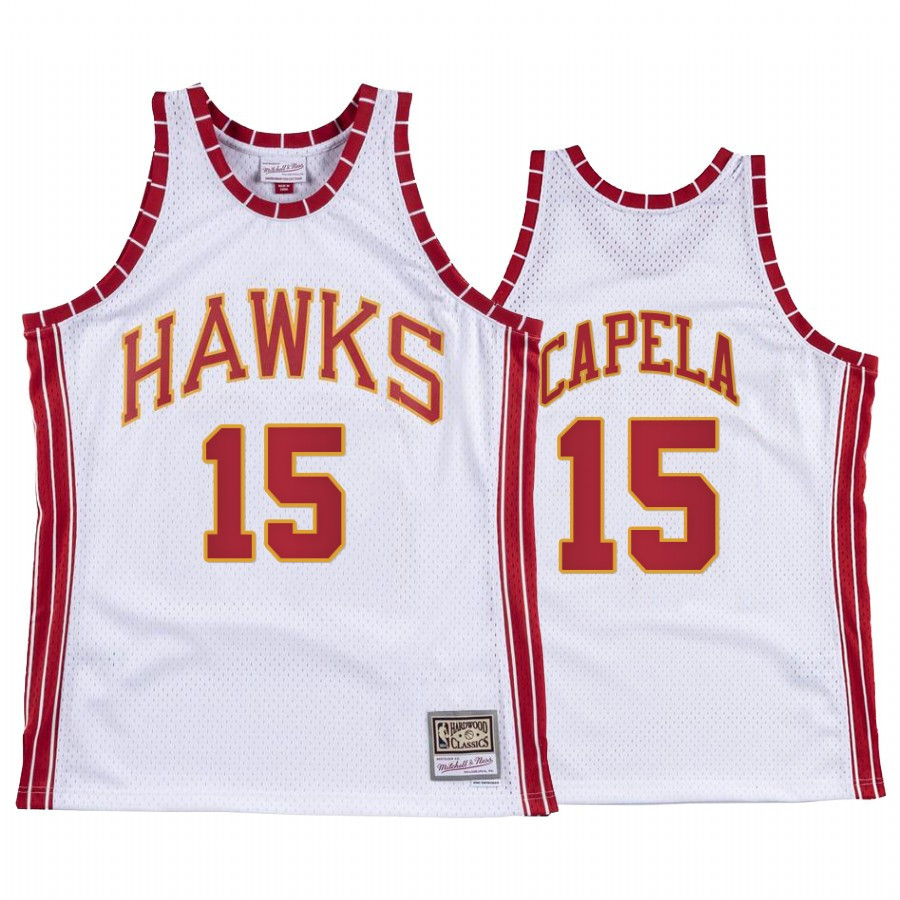 Clint Capela 15 Atlanta Hawks Hardwood Classics Jersey White - JS255 