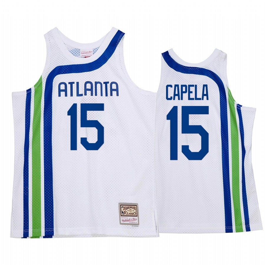 Clint Capela 15 Atlanta Hawks HWC Throwback Jersey White - JS455 