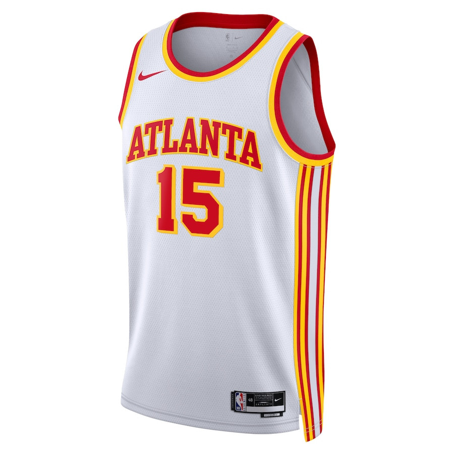 Alternative view of Clint Capela 15 Atlanta Hawks Unisex Swingman Jersey - Association Edition - White - JS678 