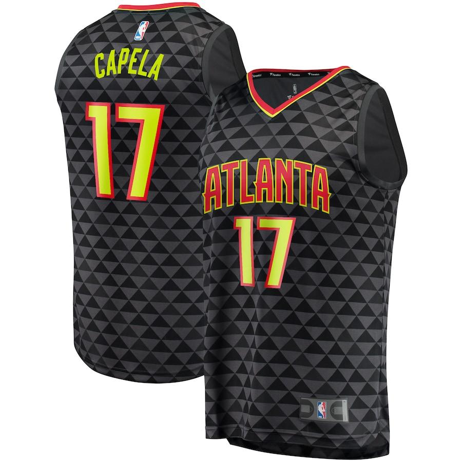 Clint Capela Atlanta Hawks Fanatics Branded Fast Break Road Player Jersey - Black