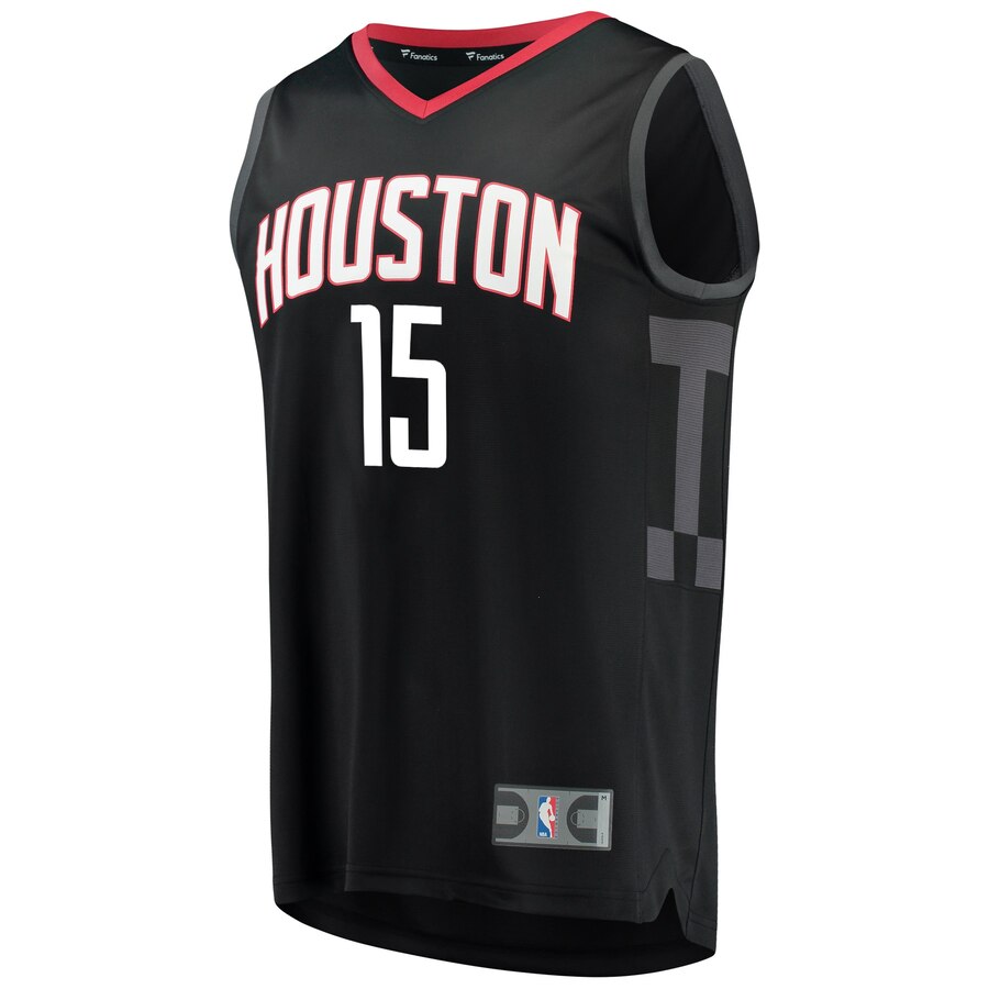 Alternative view of Clint Capela Houston Rockets Fanatics Branded Youth Fast Break Jersey - Statement Edition - Black