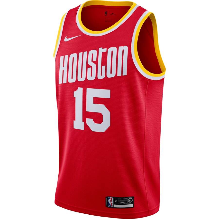 Alternative view of Clint Capela Houston Rockets Nike Hardwood Classics Finished Swingman Jersey - Red