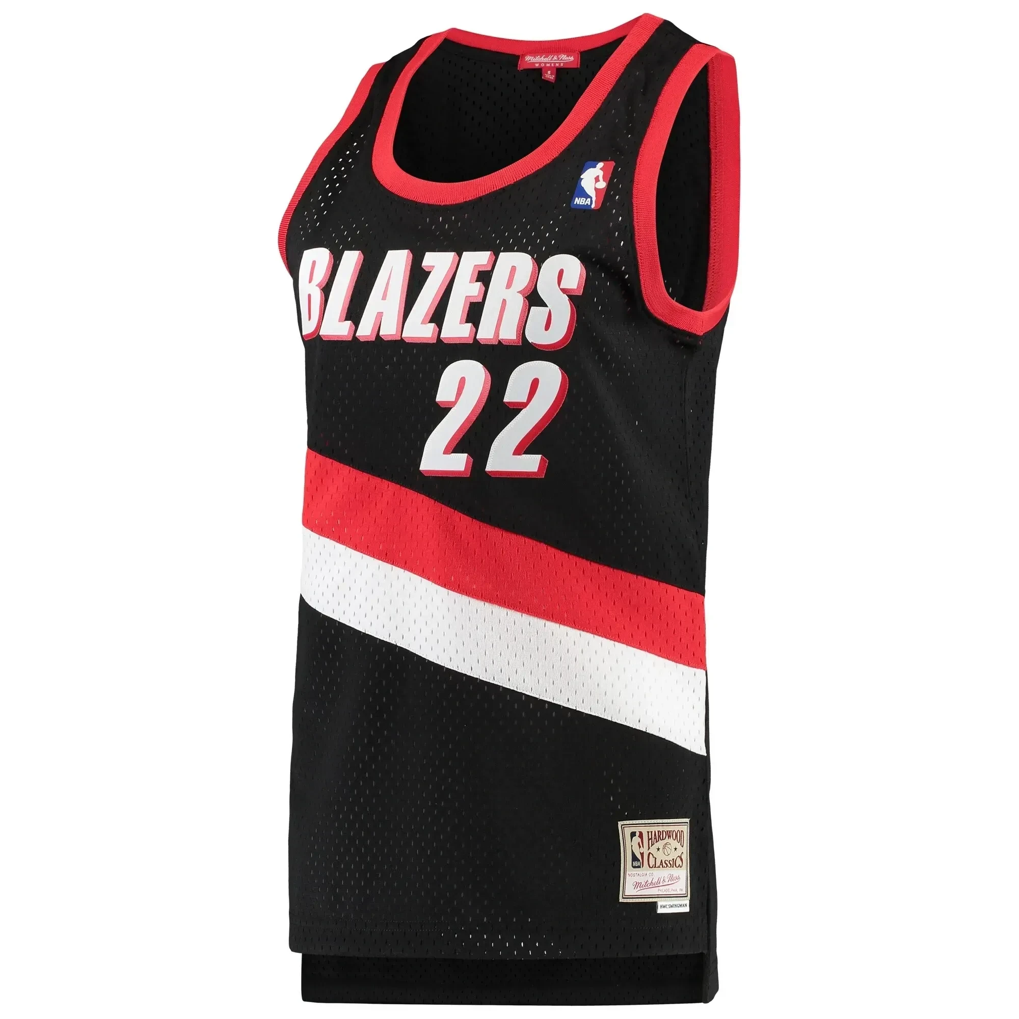 Alternative view of Clyde Drexler Portland Trail Blazers Mitchell & Ness Women's 1991-92 Hardwood Classics Swingman Jersey - Black - JS445 