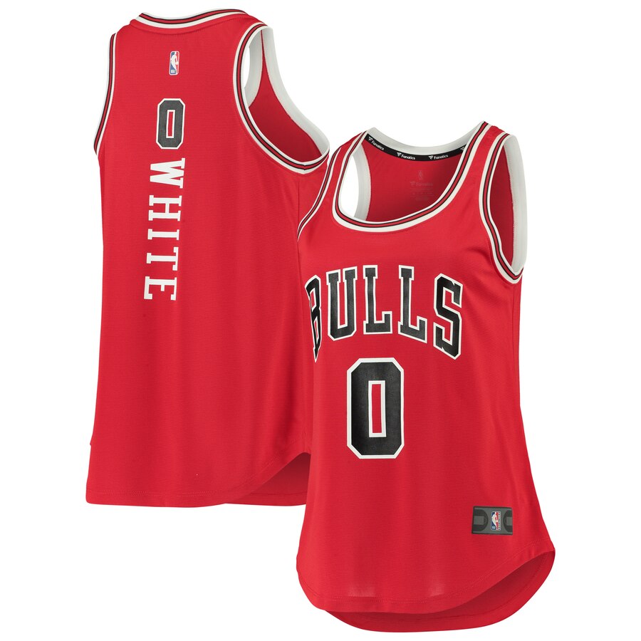 Coby White Chicago Bulls Fanatics Branded Women's 2019/20 Fast Break Team Tank Jersey - Icon Edition - Red