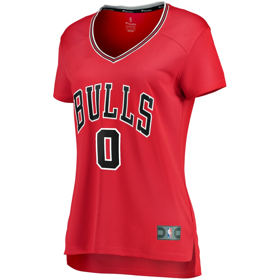Alternative view of Coby White Chicago Bulls Fanatics Branded Women's Fast Break Replica Jersey Red - Icon Edition