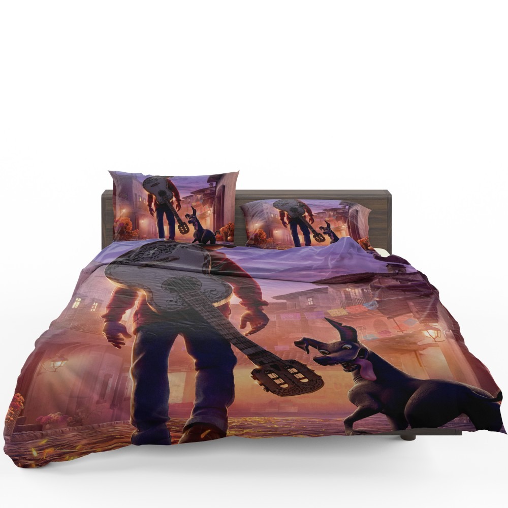 Coco Movie Dante Guitar Miguel Rivera Bedding Set - Custom Bedding Set