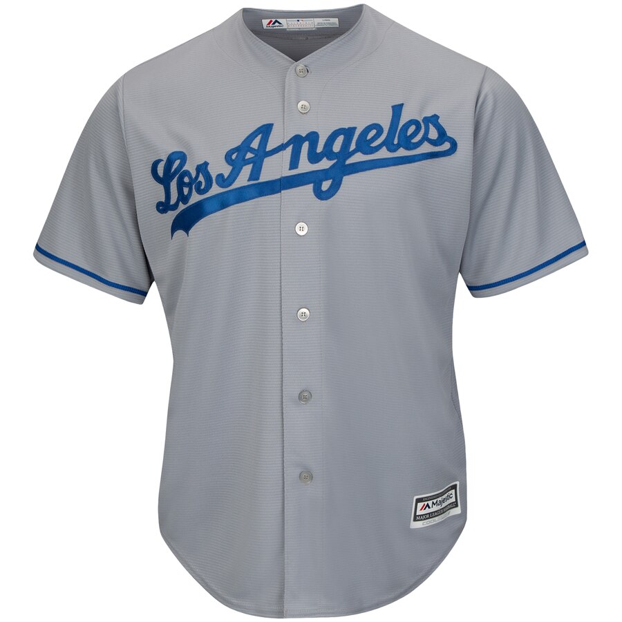 Alternative view of Cody Bellinger Los Angeles Dodgers Majestic Wordmark Cool Base Player Replica Jersey - Gray