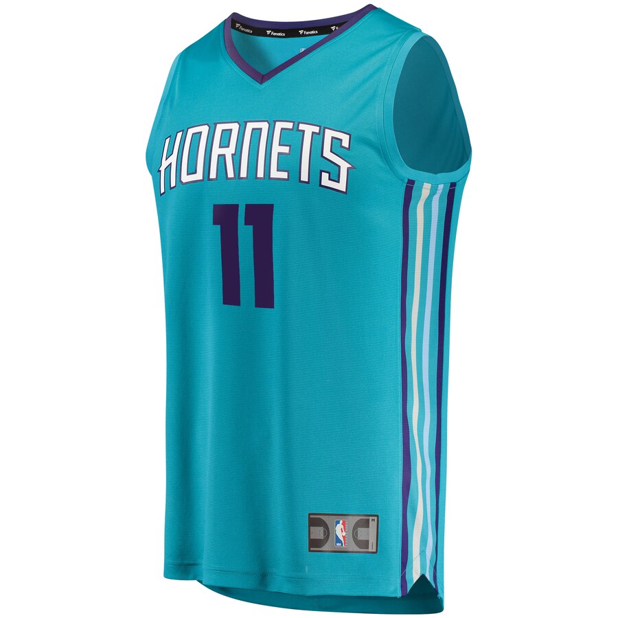Alternative view of Cody Martin Charlotte Hornets Fanatics Branded Fast Break Replica Player Team Jersey - Icon Edition - Teal